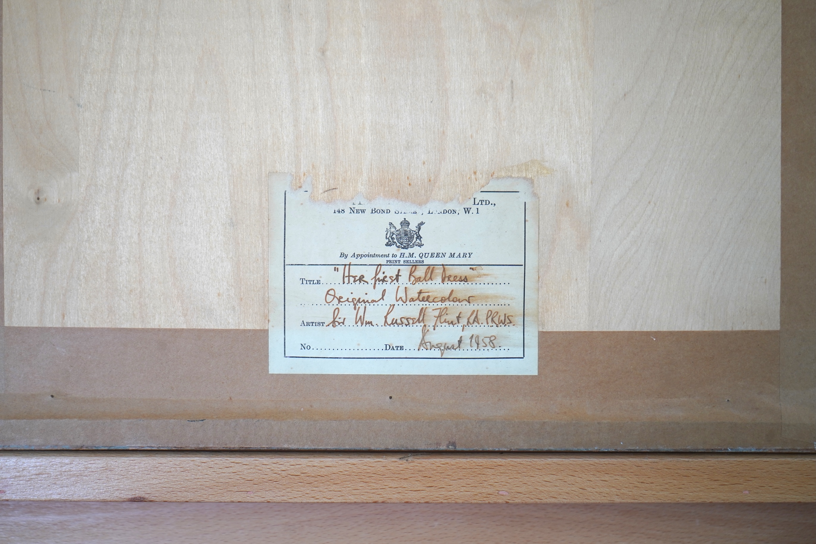 Sir William Russell Flint, 1880-1969, 'Her first ball dress'